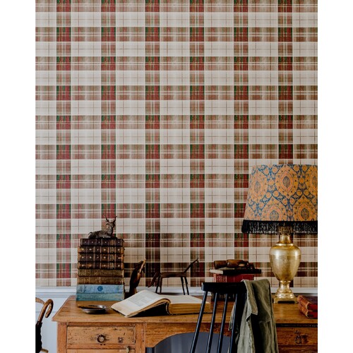 Countryside Plaid | Rustic Check Wallpaper