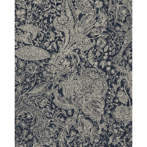 Sarkozi Embroidery | Monochrome Damask Wallpaper