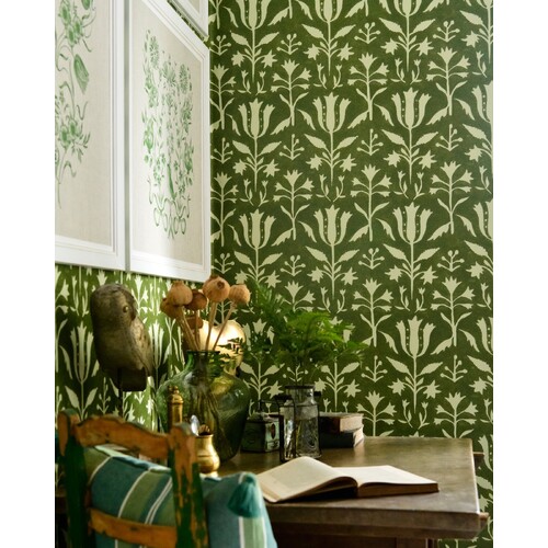 Tulipan | Floral Stamp Wallpaper