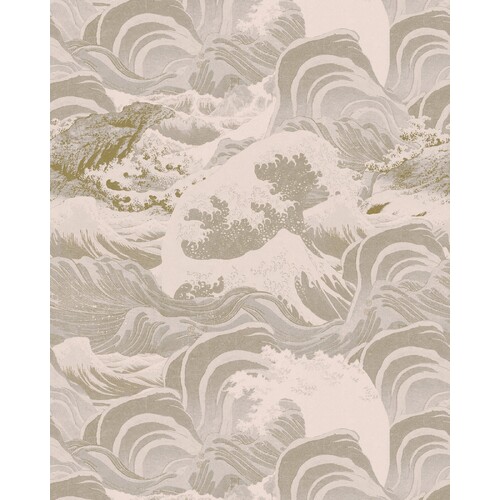 Sea Waves | Japanese-style Wave Print Wallpaper