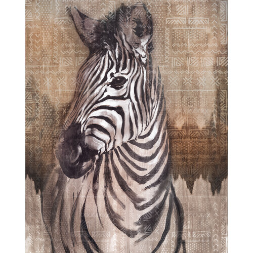 Zebra | Simple Animal Mural