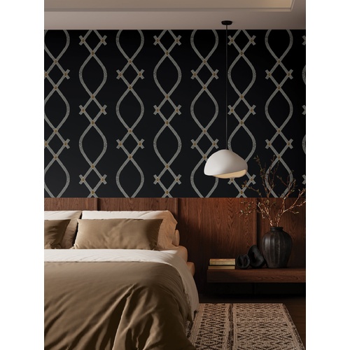 Ellena | Looped Trellis Wallpaper