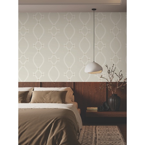 Ellena | Looped Trellis Wallpaper