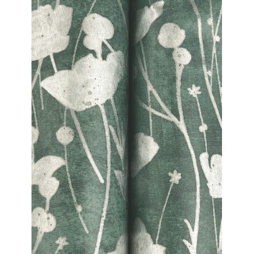 Shimmering Poppies | Floral Silhouette Wallpaper