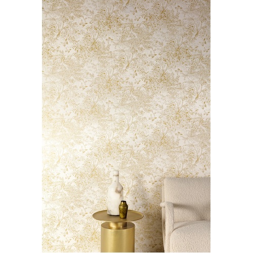 Scene | Garden Toile Metallic Wallpaper